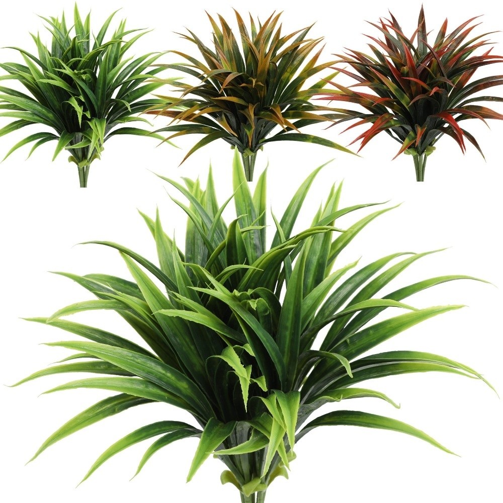 Spider Plant Hanging - Folhas de orquídea artificiais de 42