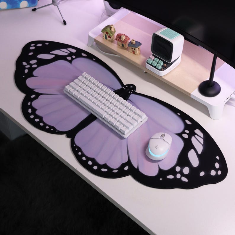 Roxo lilás borboleta deskmat 9 - Tradescantia Purple avaliação e preço