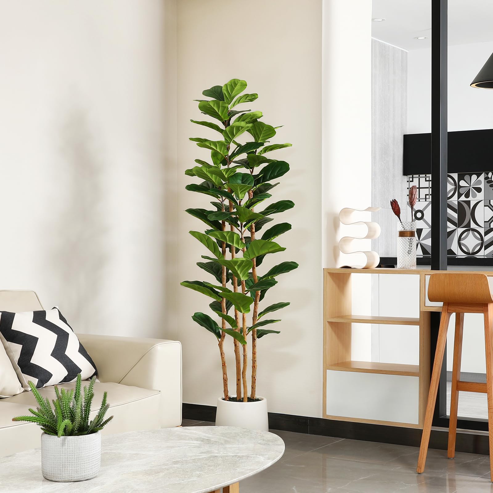 Árvore artificial de figueira- - Ficus Lyrata Tree avaliação e preço